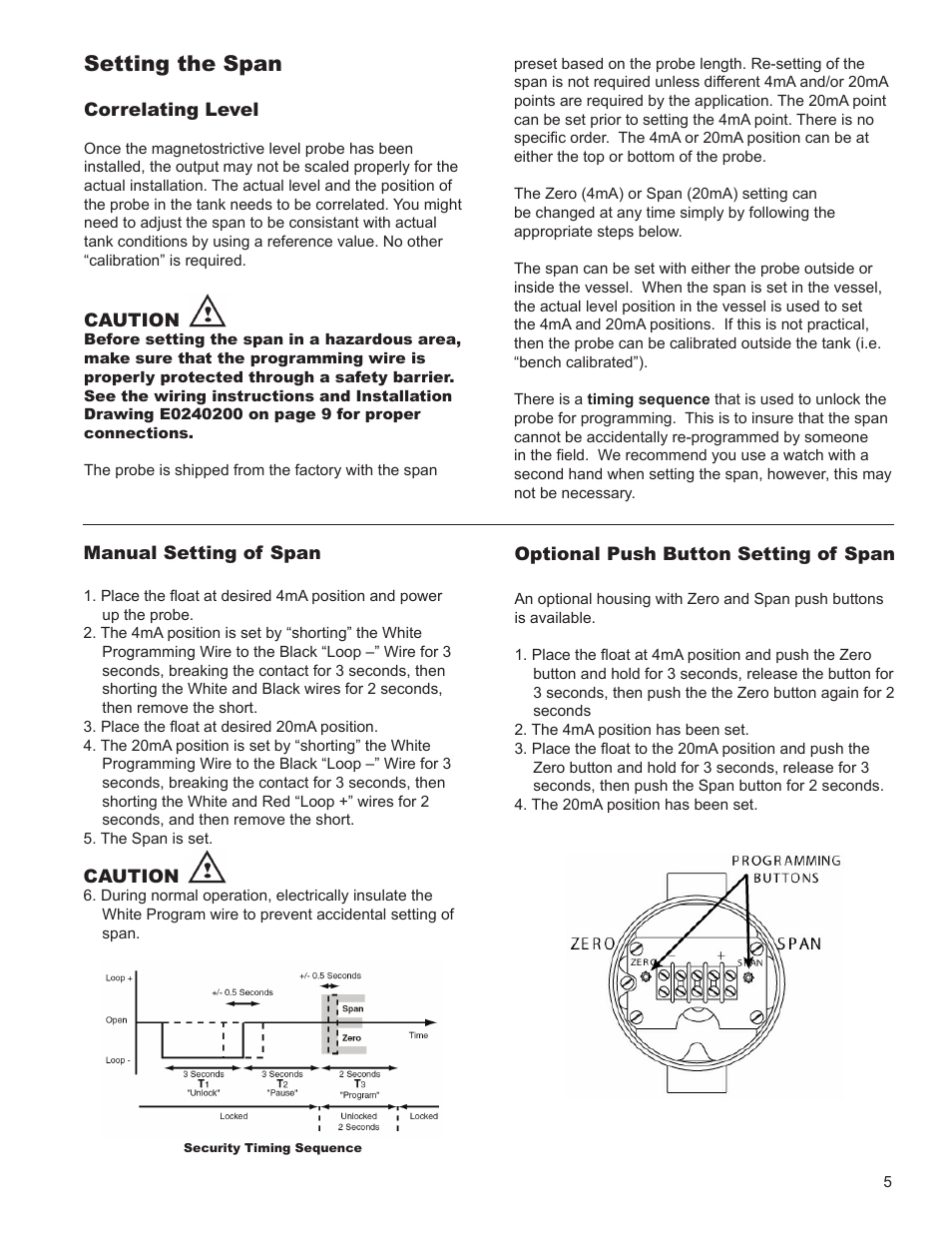 Setting the span | AMETEK 7330 Pro-Stik II User Manual | Page 5 / 12