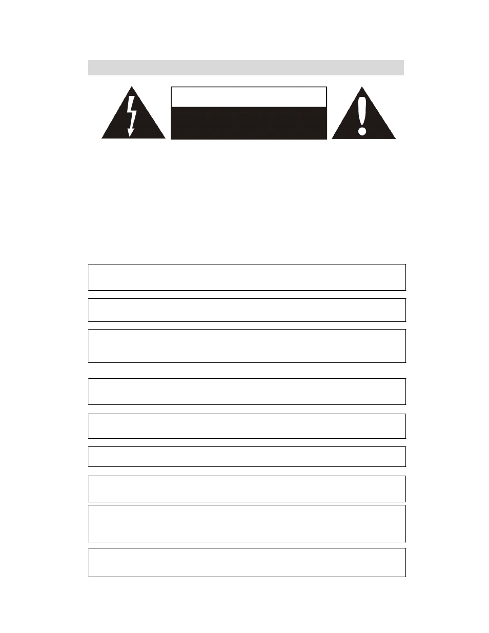 Caution, Warning, Important information | Risk of electric shock do not open | Airlink101 ATVC102 User Manual | Page 4 / 30