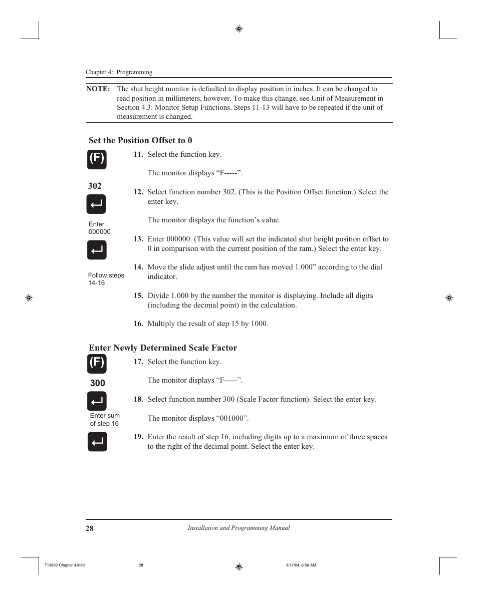 AMETEK 2110 Shut Height Monitor User Manual | Page 32 / 59