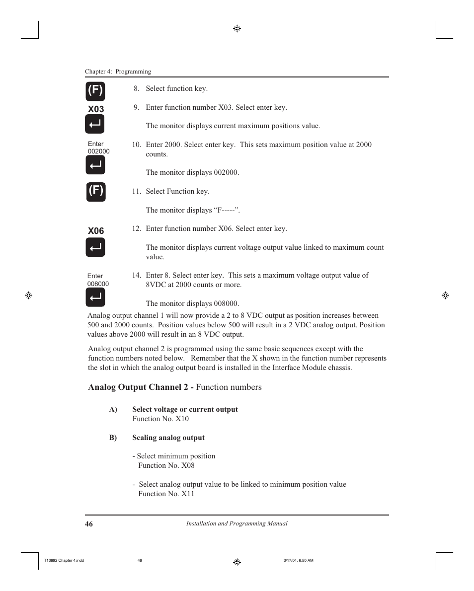 AMETEK 2110 Shut Height Monitor User Manual | Page 50 / 59
