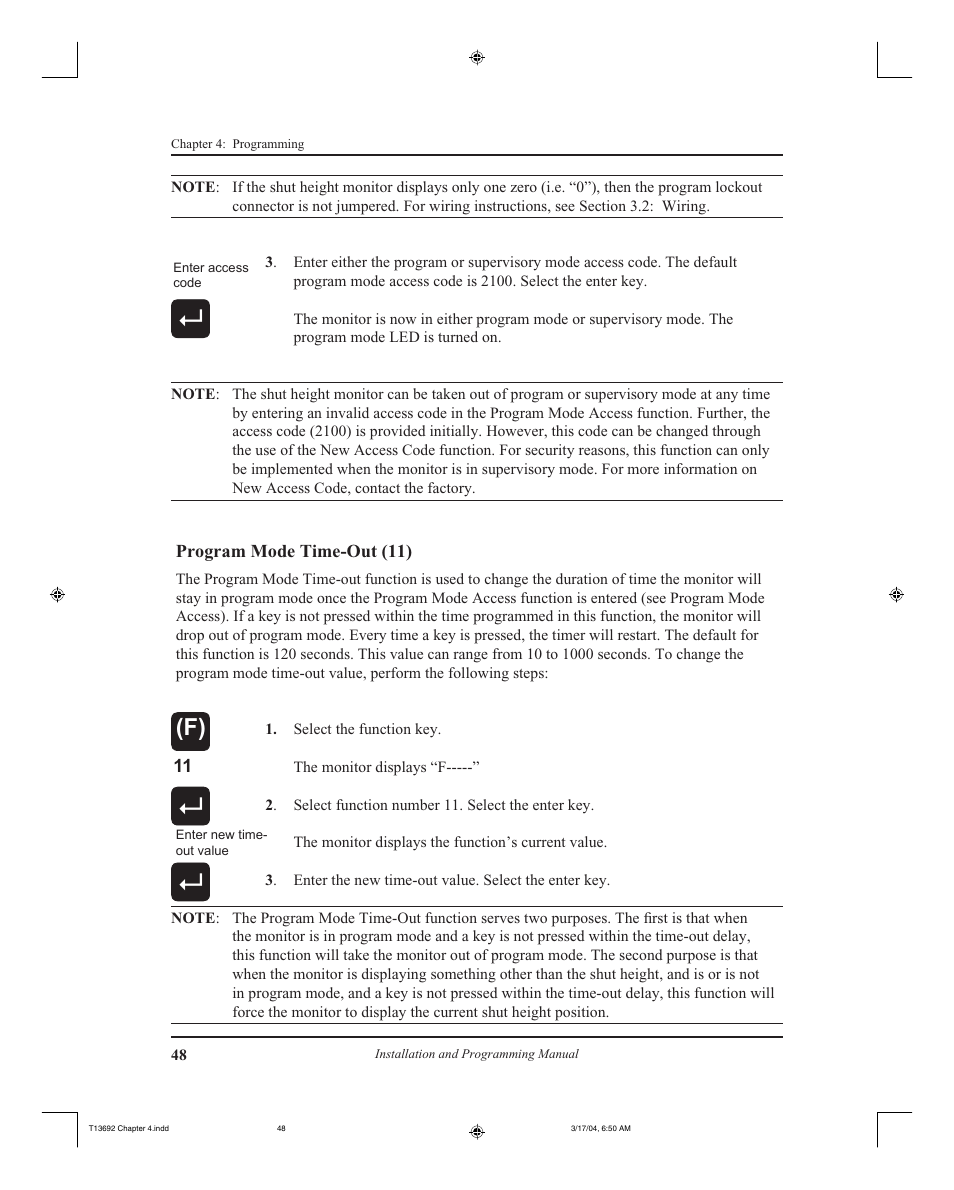 AMETEK 2110 Shut Height Monitor User Manual | Page 52 / 59