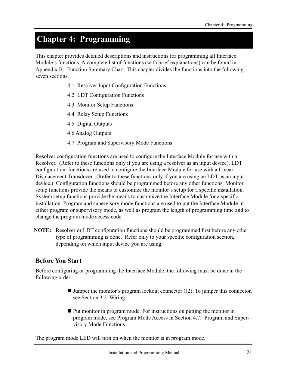 Chapter 4: programming | AMETEK 2120 PLC Interface Module User Manual | Page 25 / 64