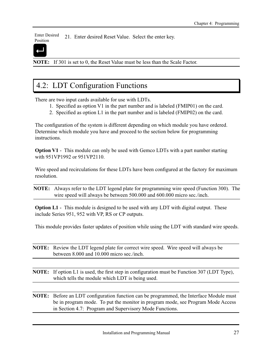 Ldt conﬁ guration functions | AMETEK 2120 PLC Interface Module User Manual | Page 31 / 64