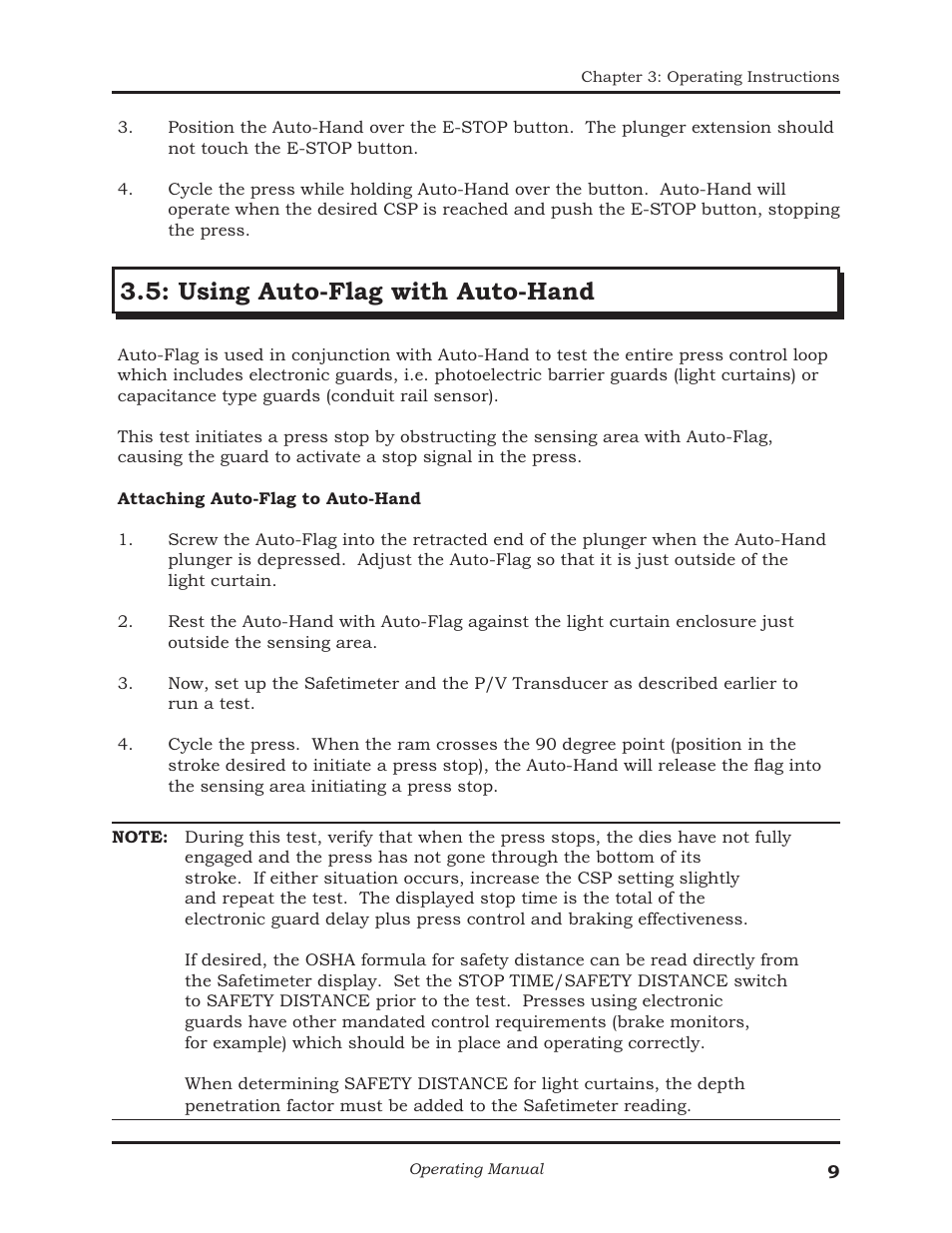 Using auto-flag with auto-hand | AMETEK 1025 Foot & Palm Switches User Manual | Page 13 / 24