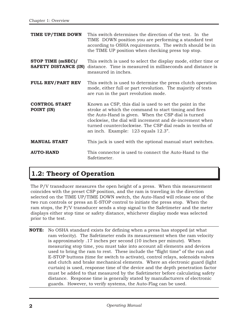 Theory of operation | AMETEK 1025 Foot & Palm Switches User Manual | Page 6 / 24