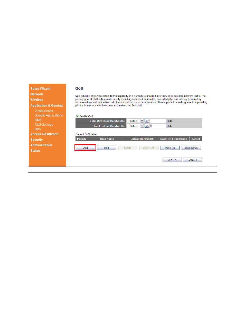 5 qos | Airlink101 AR685W User Manual | Page 57 / 81