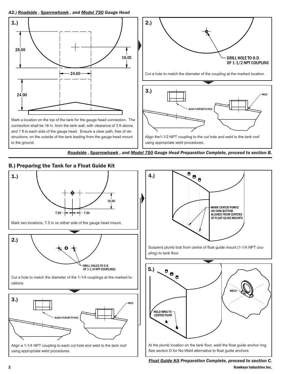 Hawkeye Tank Preparation User Manual | Page 2 / 3