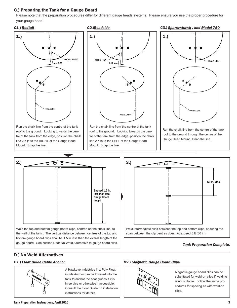 Hawkeye Tank Preparation User Manual | Page 3 / 3