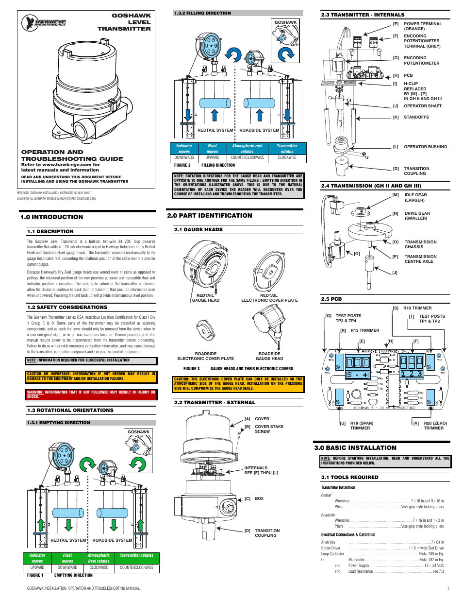 Hawkeye Goshawk User Manual | 4 pages