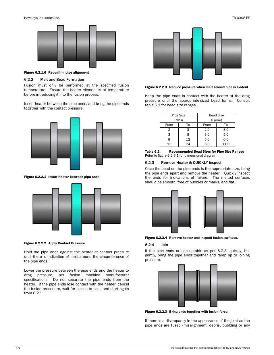 Hawkeye PE Fittings User Manual | Page 4 / 5
