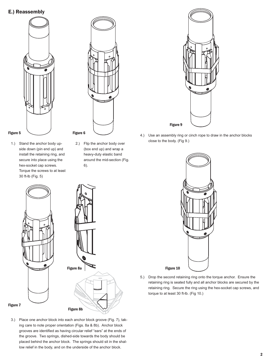 E.) reassembly | Hawkeye Torque Anchor User Manual | Page 2 / 2