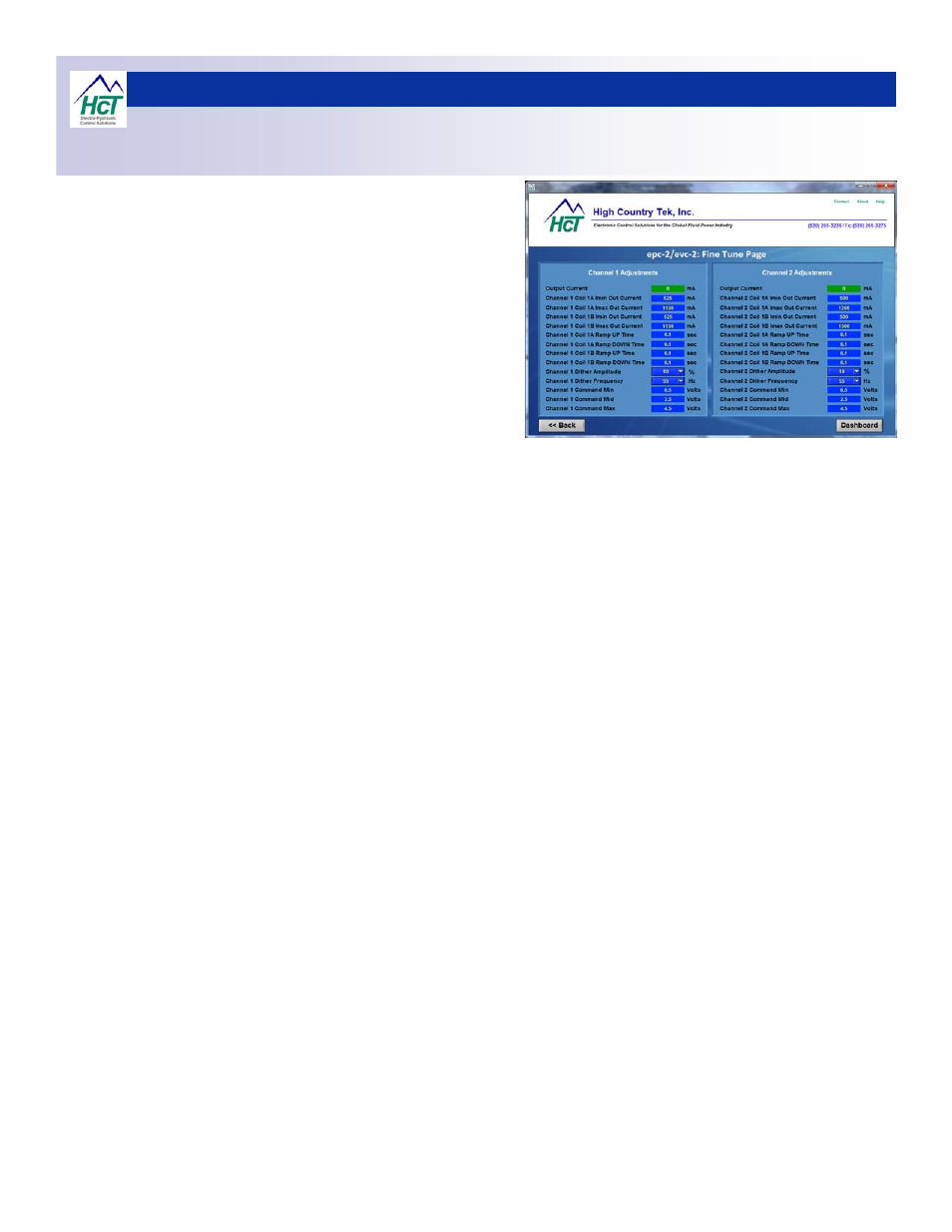 High Country Tek epc-2, Dual Channel GUI Software User Manual | Page 6 / 12