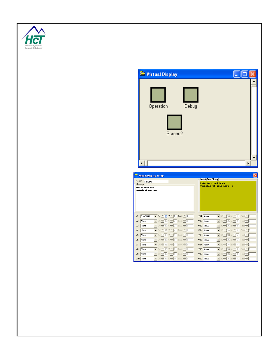 13 virtual display, Virtual display | High Country Tek DVC80 User Manual | Page 107 / 170