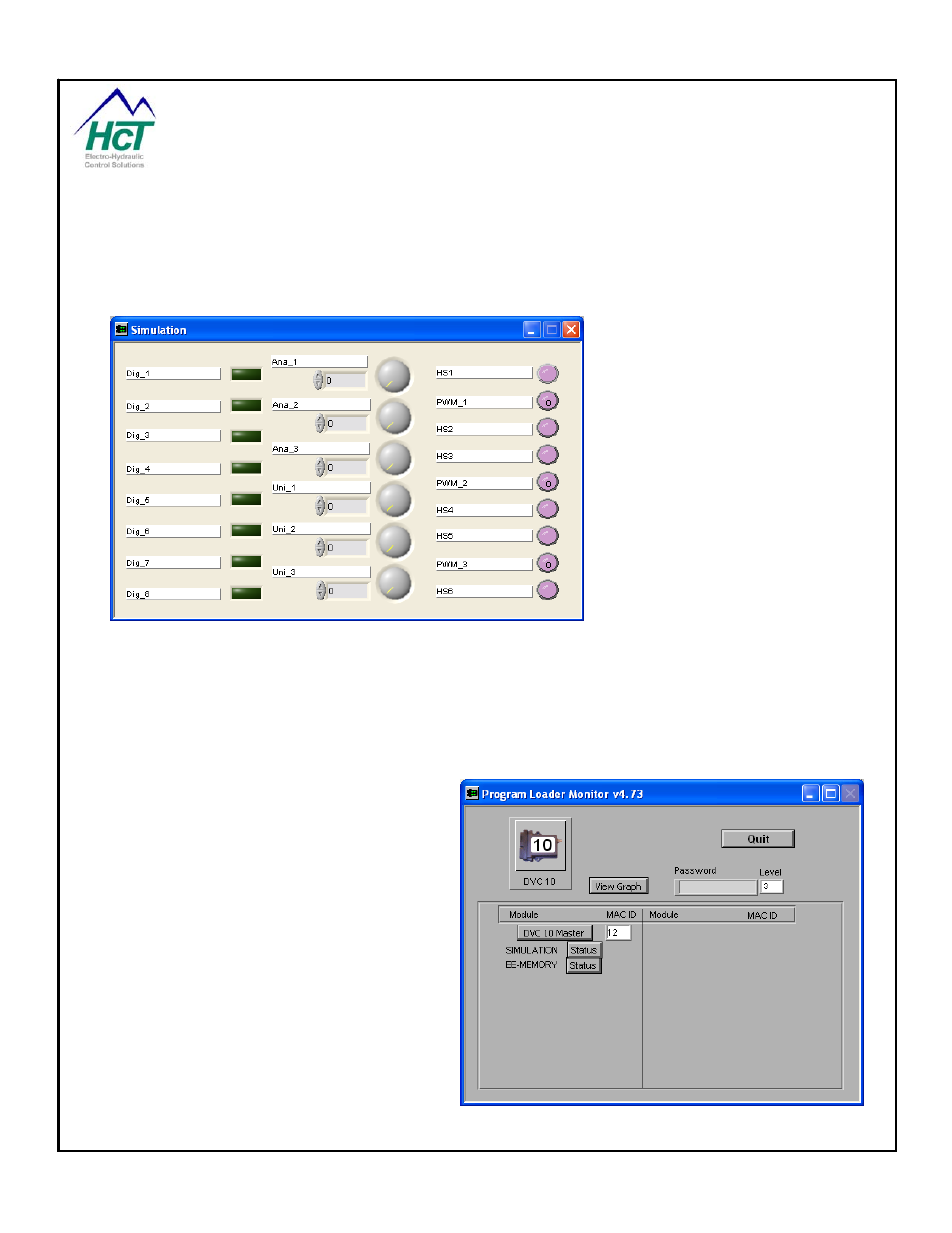 14 application simulator, Application simulator | High Country Tek DVC80 User Manual | Page 108 / 170