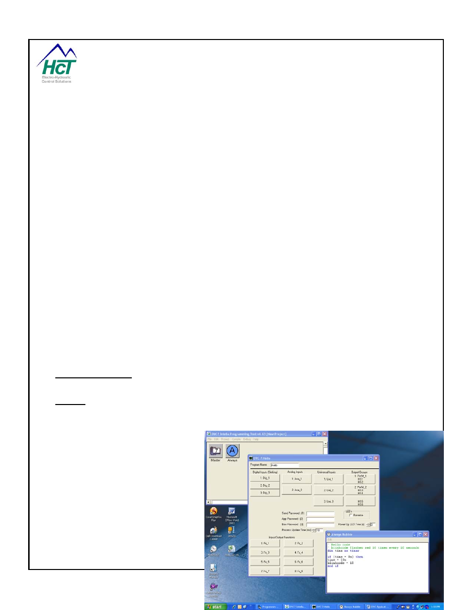5 programming examples, 1 dvc variable types, 2 hello program | Programming examples, Dvc variable types, Hello program | High Country Tek DVC80 User Manual | Page 61 / 170