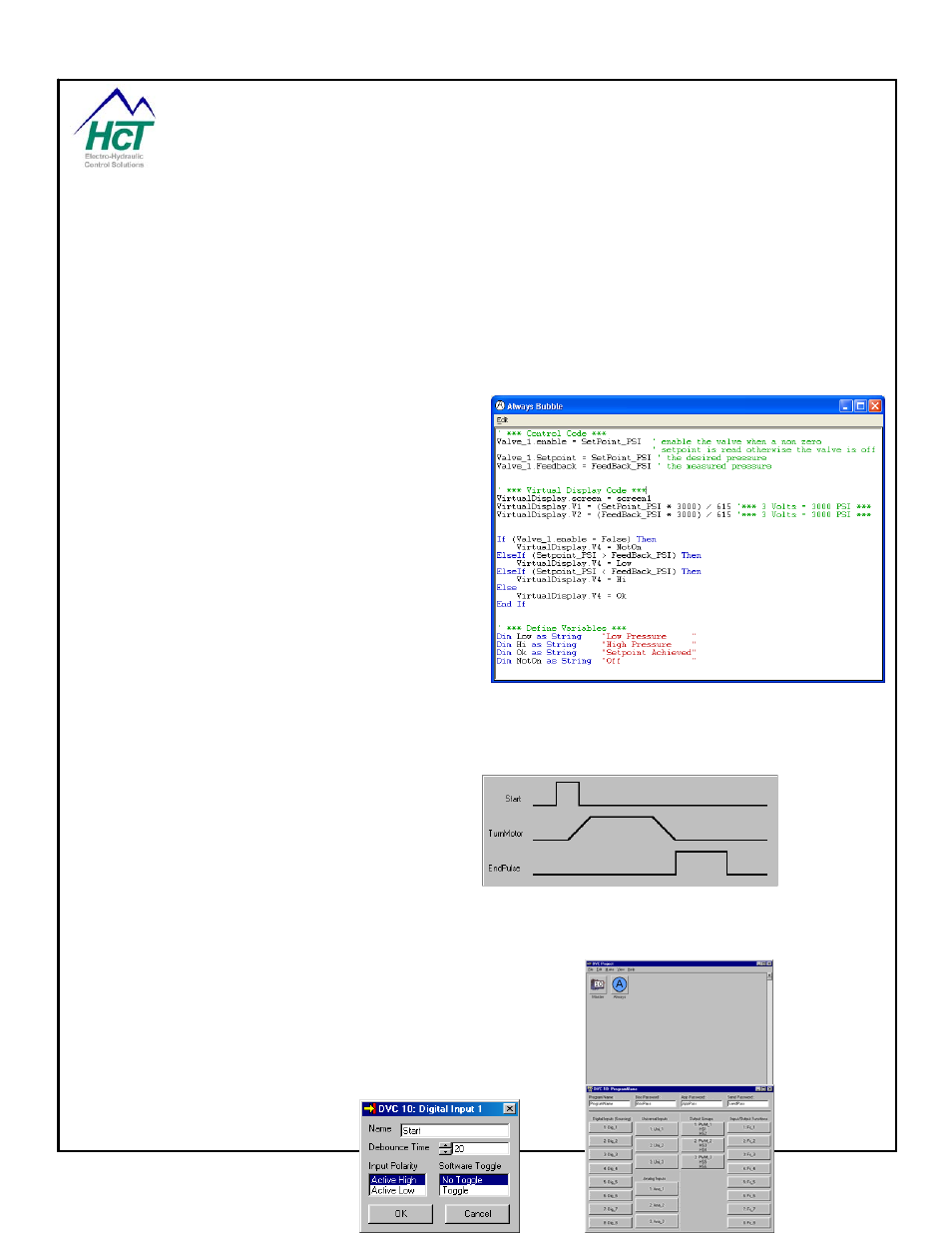 5 simple control example, Simple control example | High Country Tek DVC80 User Manual | Page 68 / 170