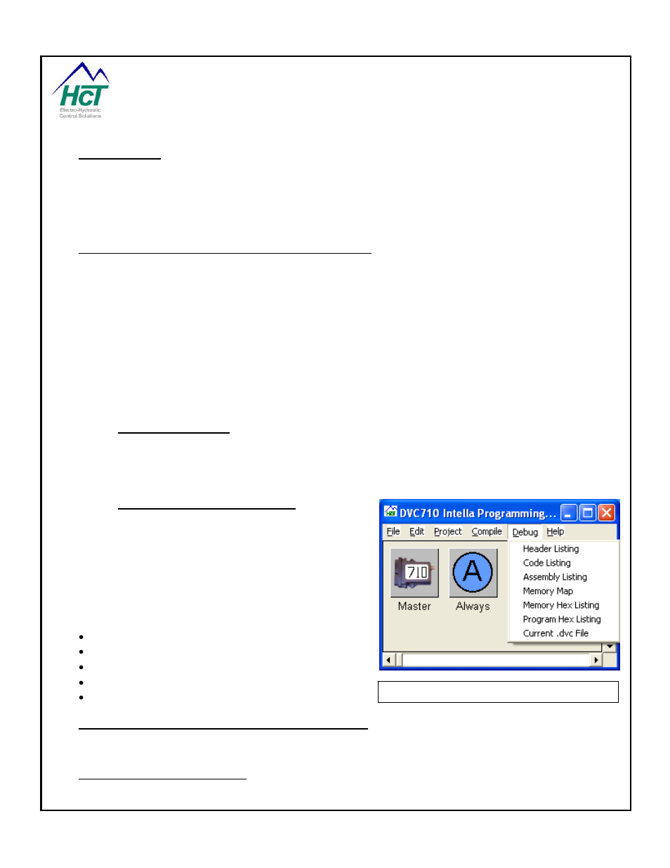 10 process update time, Programming tool debug feature, Dvc program loader monitor password implementation | Process update time | High Country Tek emc-3L User Manual | Page 22 / 108