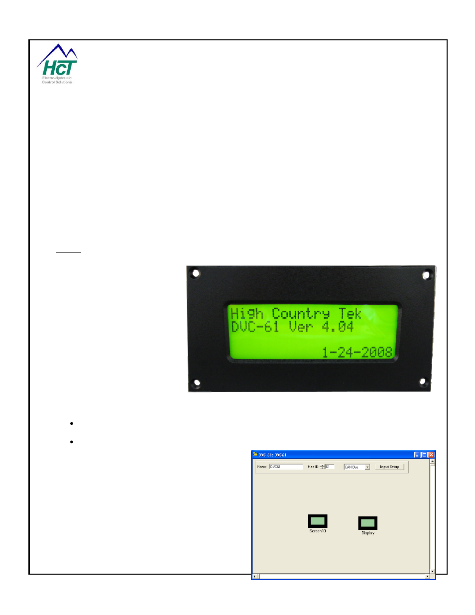 6 dvc expansion modules, Dvc61, Dvc expansion modules | High Country Tek emc-3L User Manual | Page 66 / 108