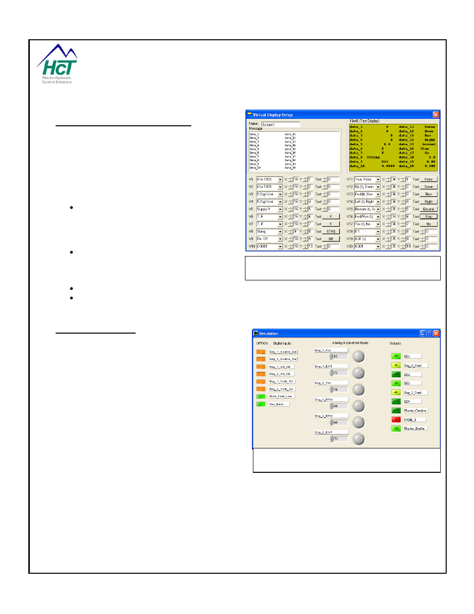 Virtual display data logging feature, Application simulator | High Country Tek emc-3L User Manual | Page 77 / 108