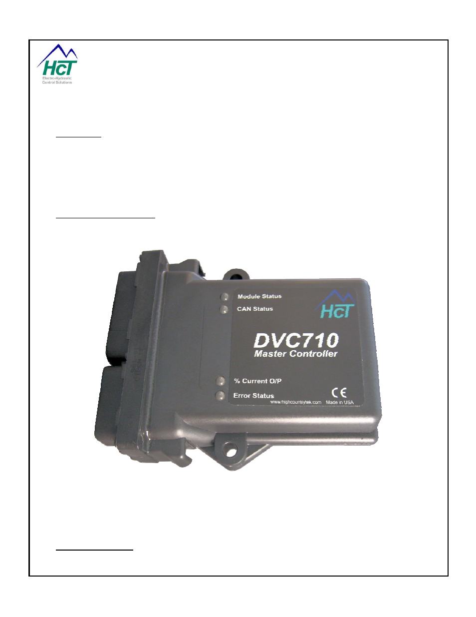 1 dvc system and software, 1 introduction, 2 the dvc system overview | 3 dvc710 introduction, Dvc system and software, Introduction, The dvc system overview, Dvc710 introduction | High Country Tek emc-3L User Manual | Page 8 / 108