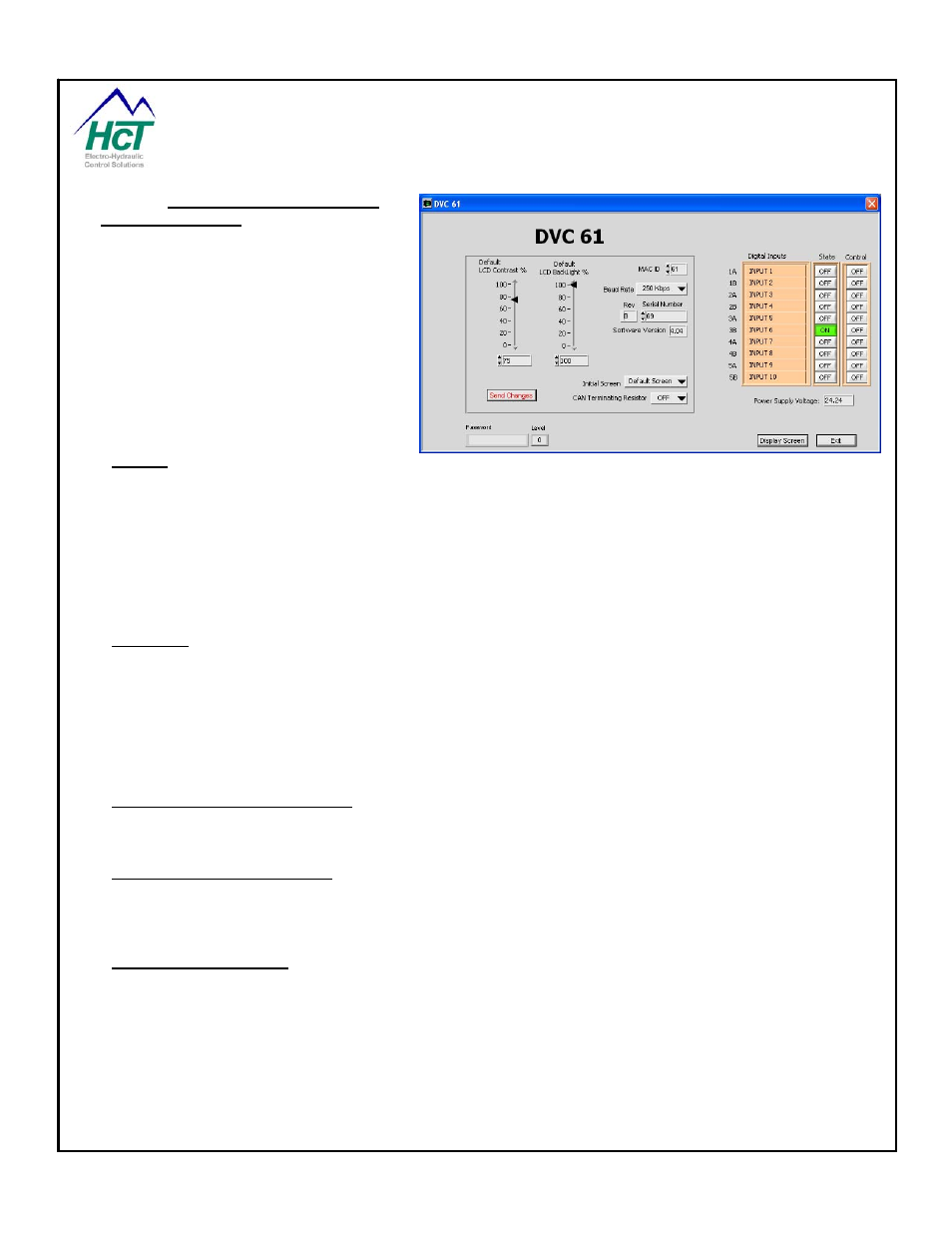 Dvc61 (display module) and the loader monitor | High Country Tek emc-3L User Manual | Page 84 / 108