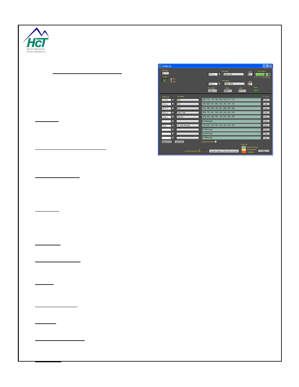 J1939 and the loader monitor | High Country Tek emc-3L User Manual | Page 85 / 108