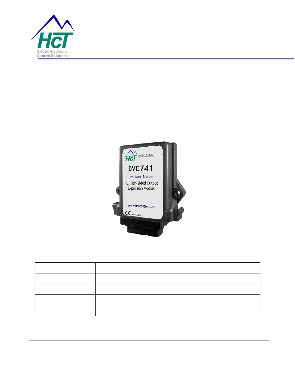 High Country Tek DVC741 User Manual | 6 pages