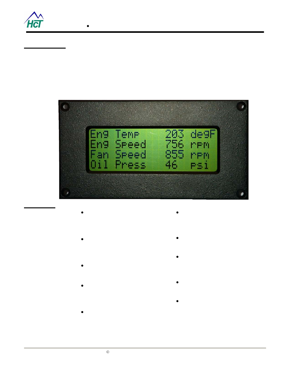 Description, Features | High Country Tek DVC61 User Manual | Page 4 / 13