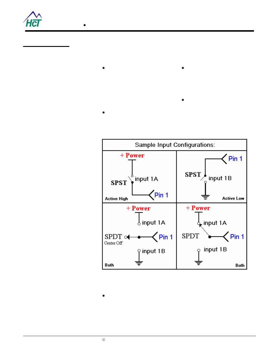 Digital inputs, Figure 2: sample input configurations | High Country Tek DVC61 User Manual | Page 6 / 13