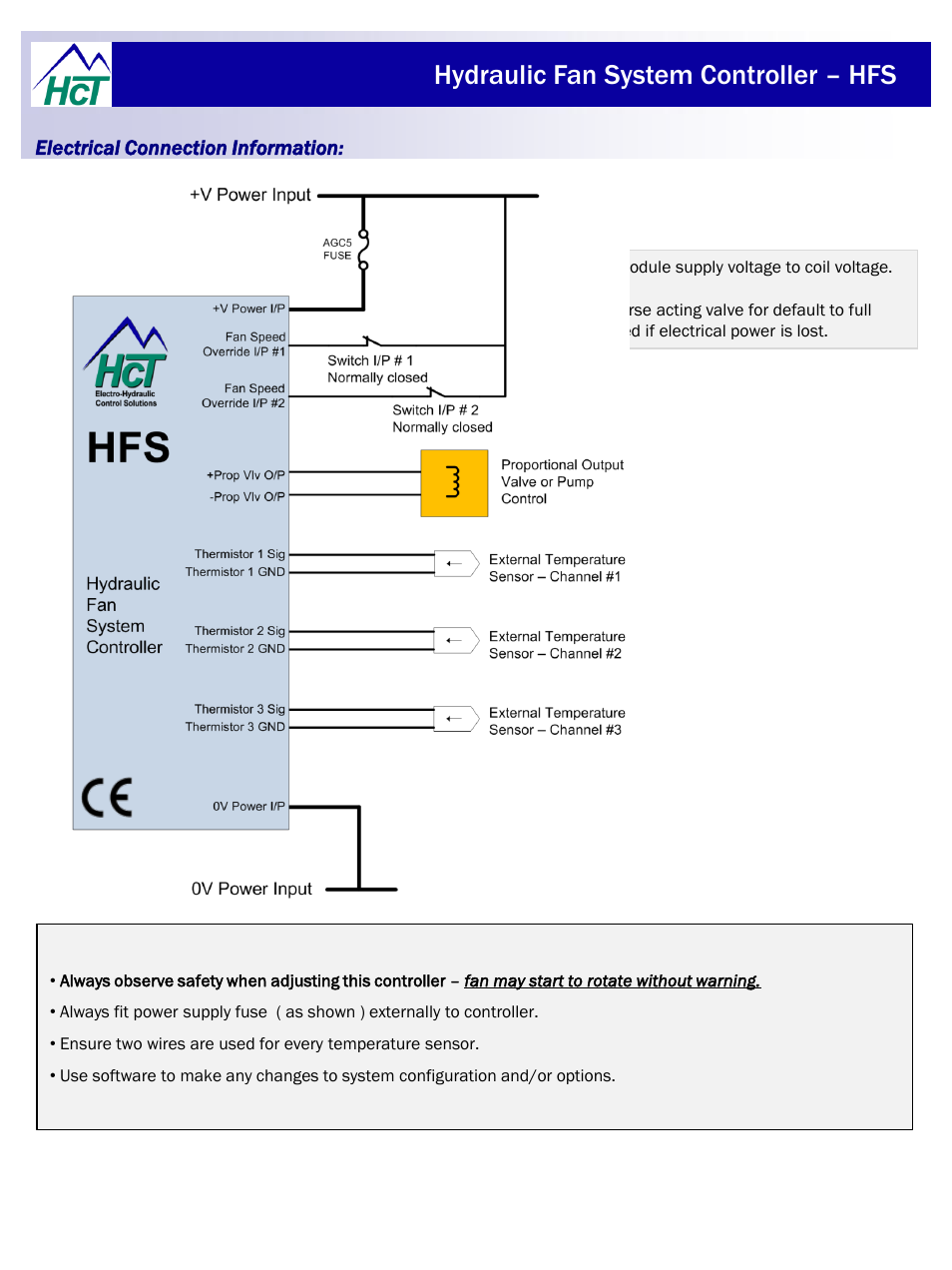 Hydraulic fan system controller – hfs | High Country Tek HFS User Manual | Page 26 / 31