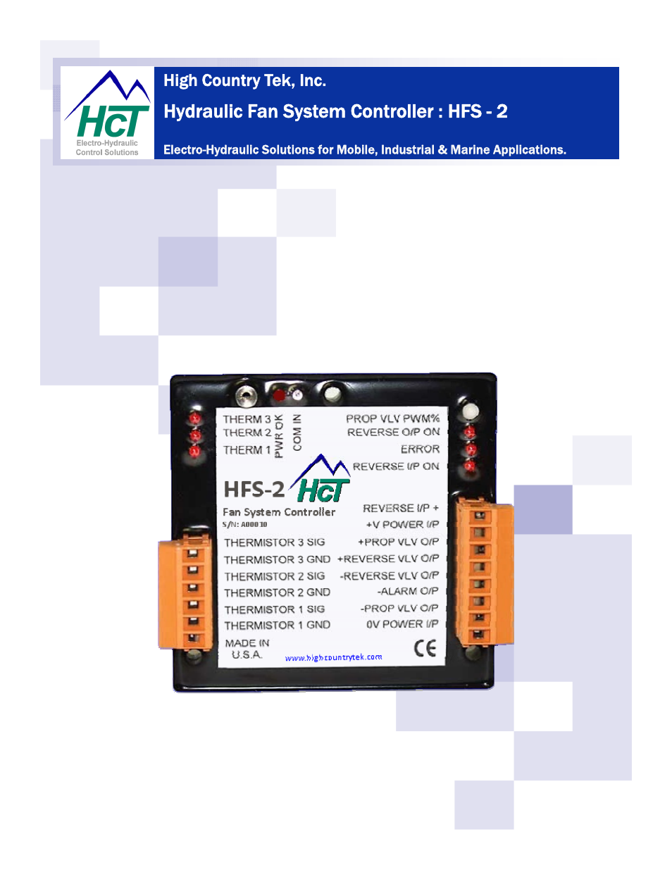 High Country Tek HFS-2Q User Manual | 36 pages