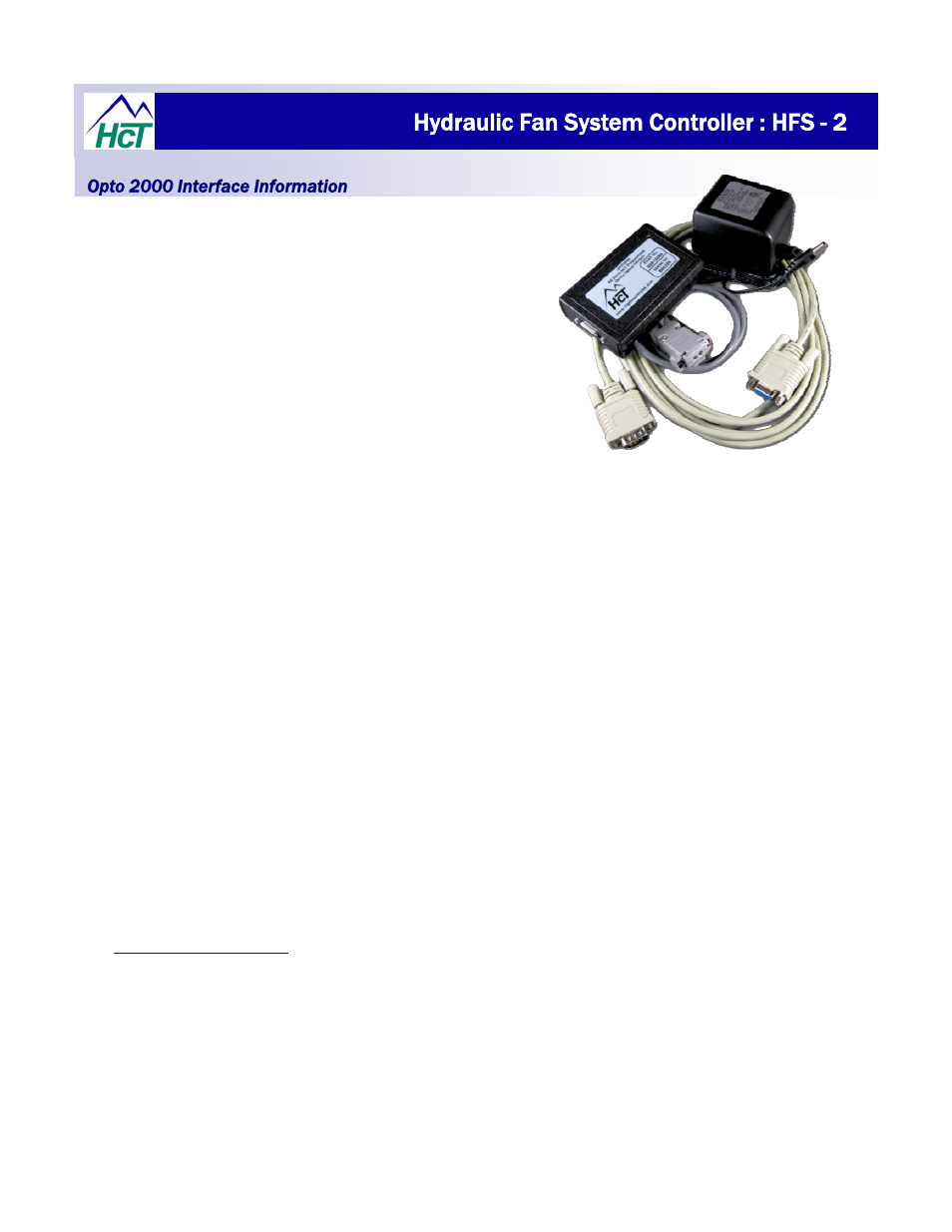 Hydraulic fan system controller : hfs - 2 | High Country Tek HFS-2Q User Manual | Page 26 / 36