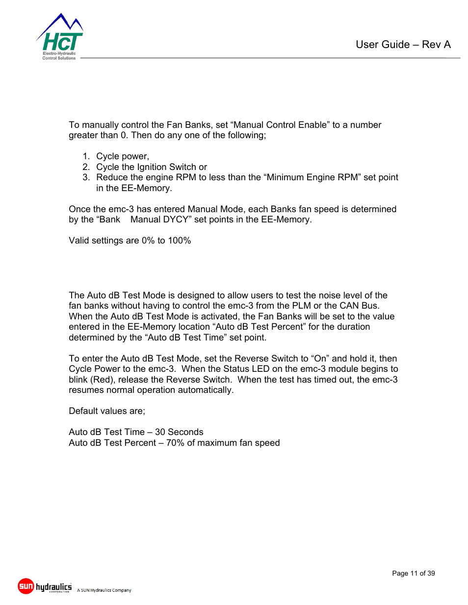 Emc-3 controller module | High Country Tek emc-3 User Manual | Page 11 / 39