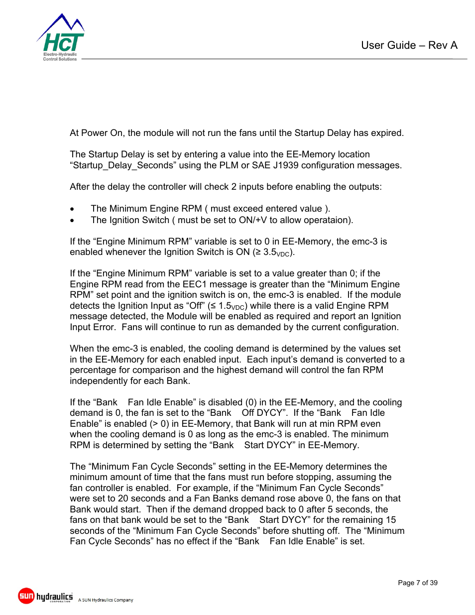 Emc-3 controller module, Theory of operation | High Country Tek emc-3 User Manual | Page 7 / 39