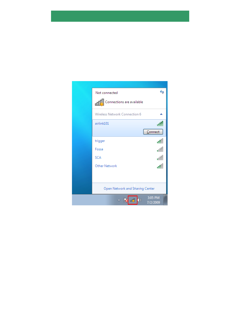 Connect to wireless network | Airlink101 AWLH3028V2 User Manual | Page 6 / 11