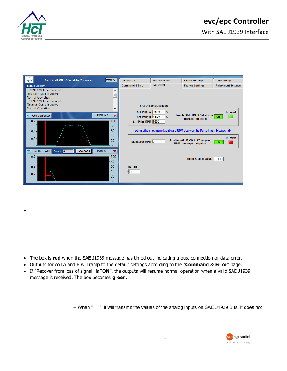 Sae j1939, Evc/epc controller, With sae j1939 interface | High Country Tek epc, Electronic Pump Controller - A Multi-Function SAE J1939 Compatible Module User Manual | Page 27 / 45