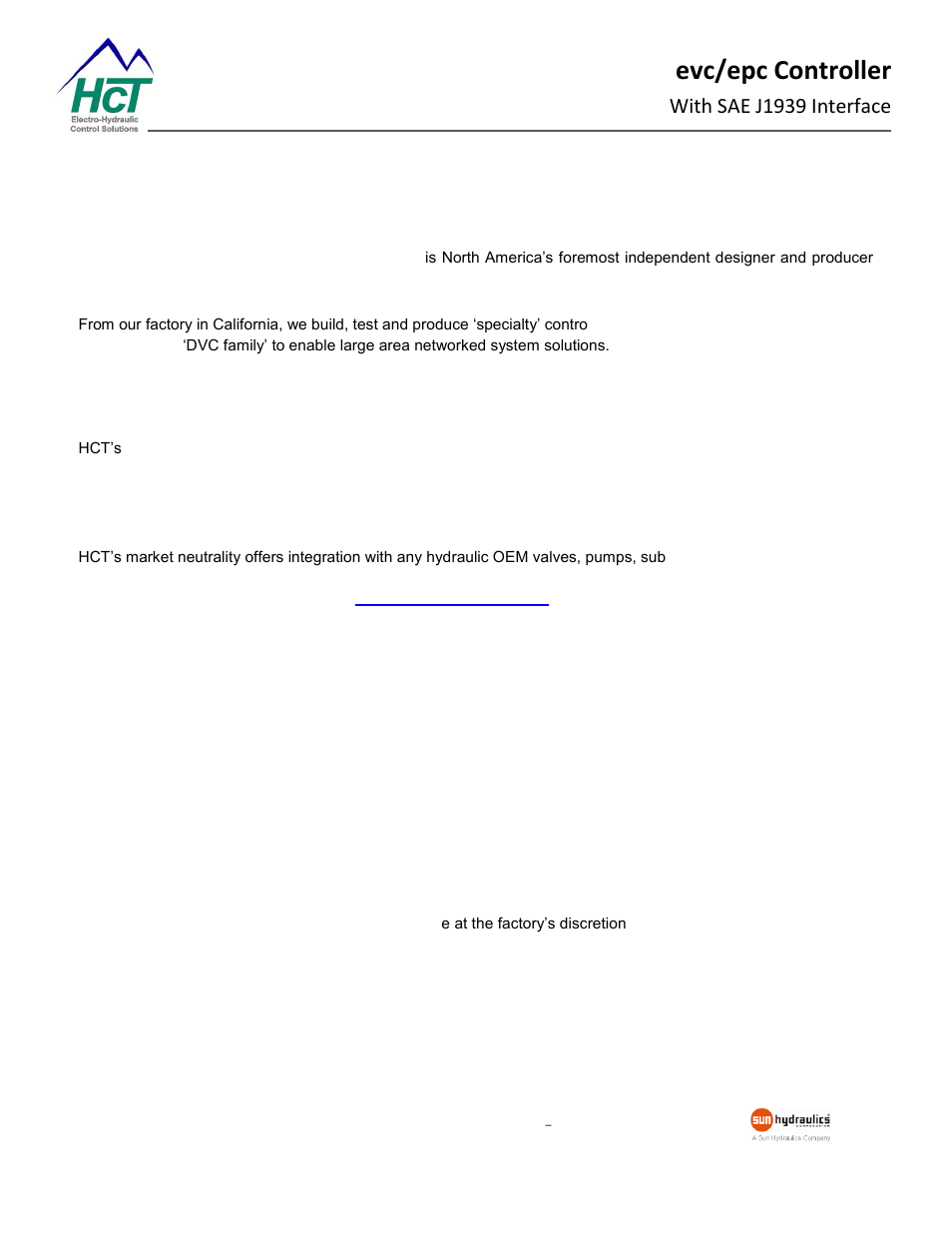 Welcome, Warranty information, Evc/epc controller | With sae j1939 interface, High country tek | High Country Tek epc, Electronic Pump Controller - A Multi-Function SAE J1939 Compatible Module User Manual | Page 3 / 45