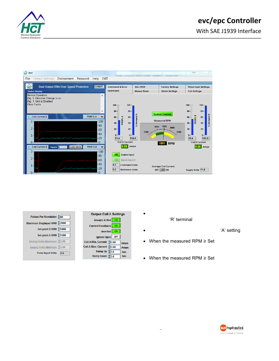 Dual output with over speed protection, Evc/epc controller, With sae j1939 interface | High Country Tek epc, Electronic Pump Controller - A Multi-Function SAE J1939 Compatible Module User Manual | Page 35 / 45