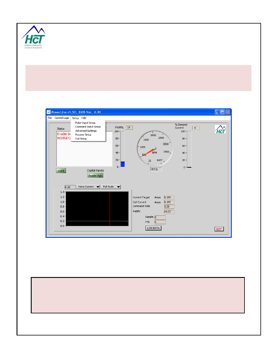 Setup | High Country Tek PLD, Powerline / universal single / dual coil PWM Valve Driver User Manual | Page 24 / 45
