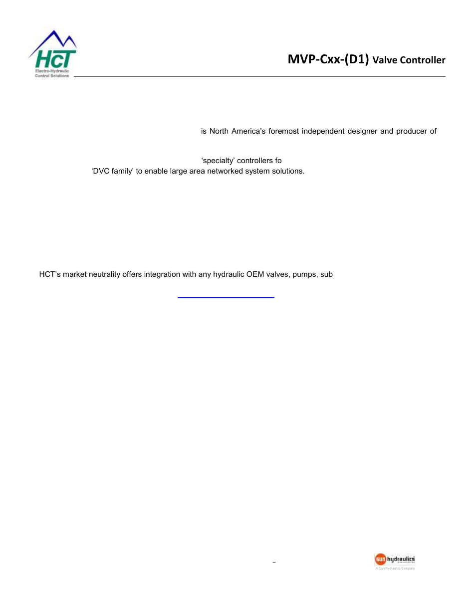 Welcome, Mvp-cxx-(d1), Valve controller | High country tek | High Country Tek MVP-C Series User Manual | Page 3 / 22