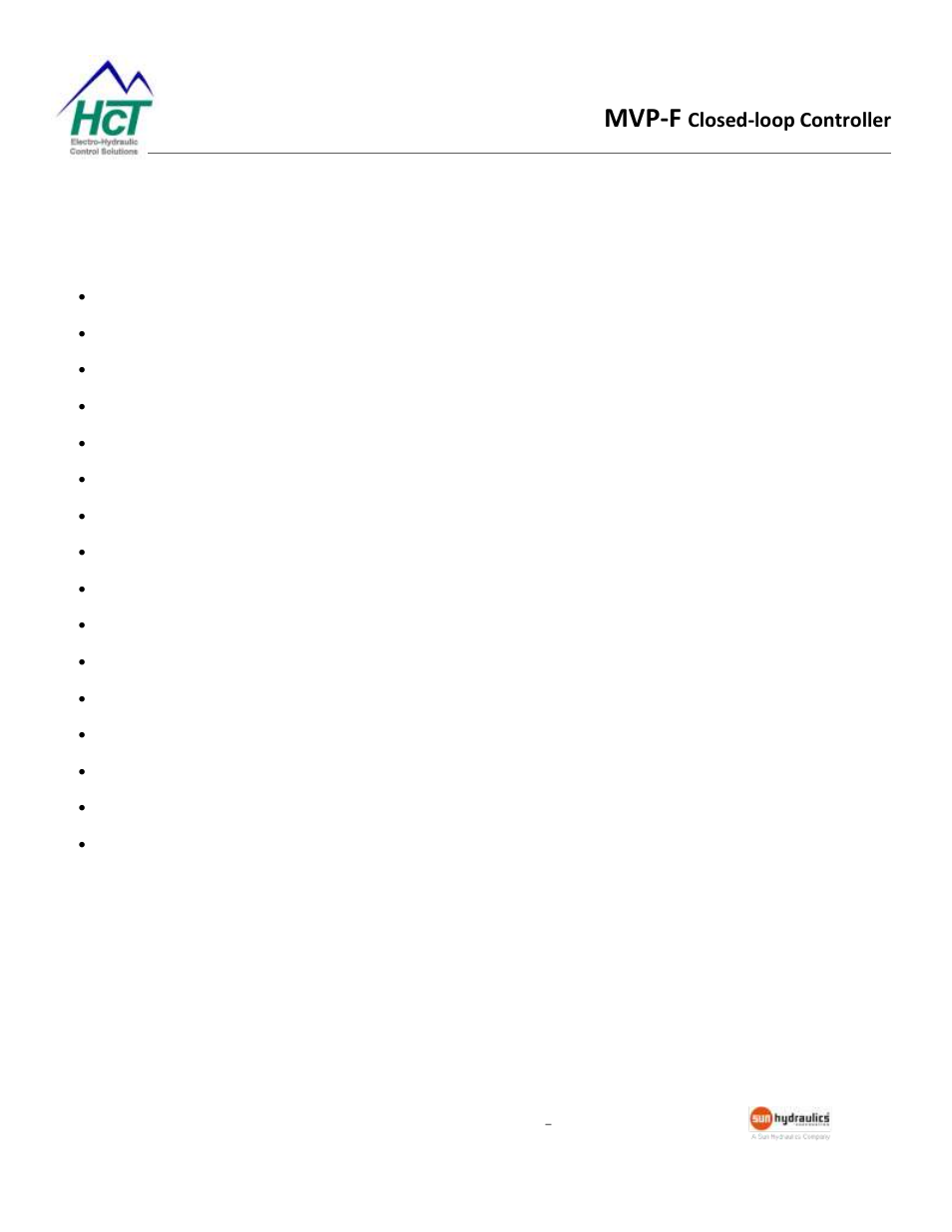 Product application guidelines, Mvp-f, Closed-loop controller | High Country Tek MVP-F Series User Manual | Page 4 / 17