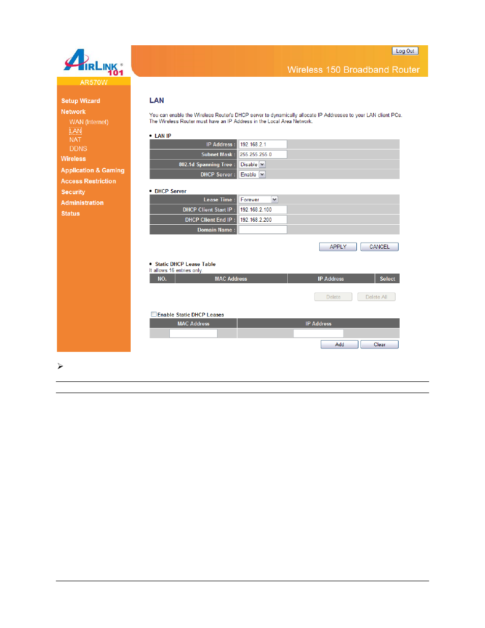 Airlink101 AR570W User Manual | Page 31 / 80