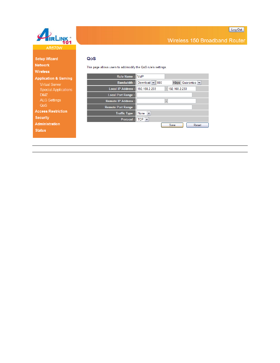 Airlink101 AR570W User Manual | Page 58 / 80