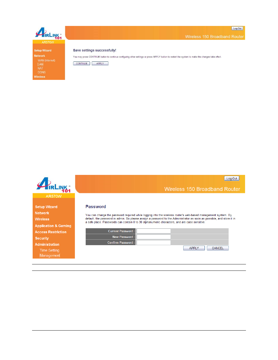 2 management | Airlink101 AR570W User Manual | Page 70 / 80