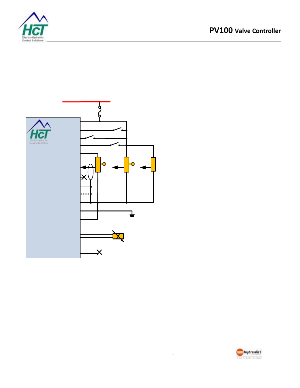 Application examples, Single solenoid control, Pv100 | Valve controller | High Country Tek ProValve 100 Series User Manual | Page 26 / 28