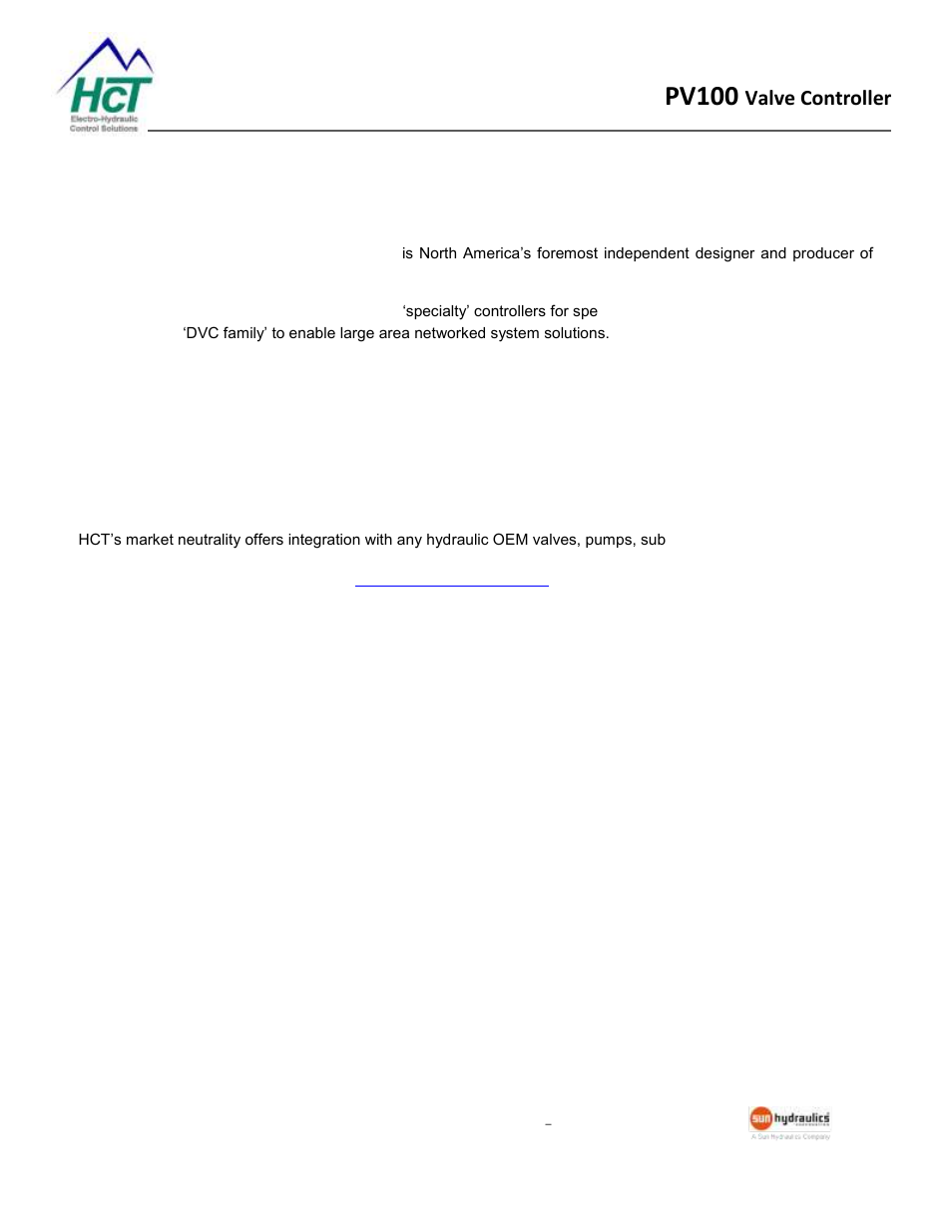 Welcome, Pv100, Valve controller | High country tek | High Country Tek ProValve 100 Series User Manual | Page 3 / 28