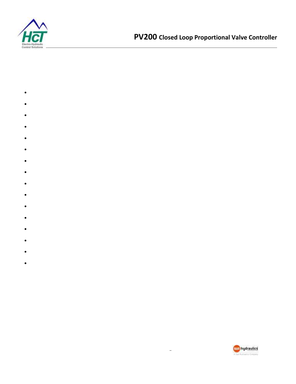 Product application guidelines, Pv200, Closed loop proportional valve controller | High Country Tek ProValve 200 Series User Manual | Page 4 / 20