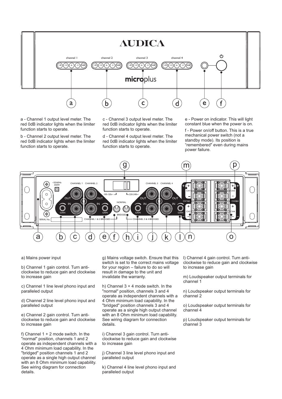 Plus | Audica MICRO plus User Manual | Page 2 / 8