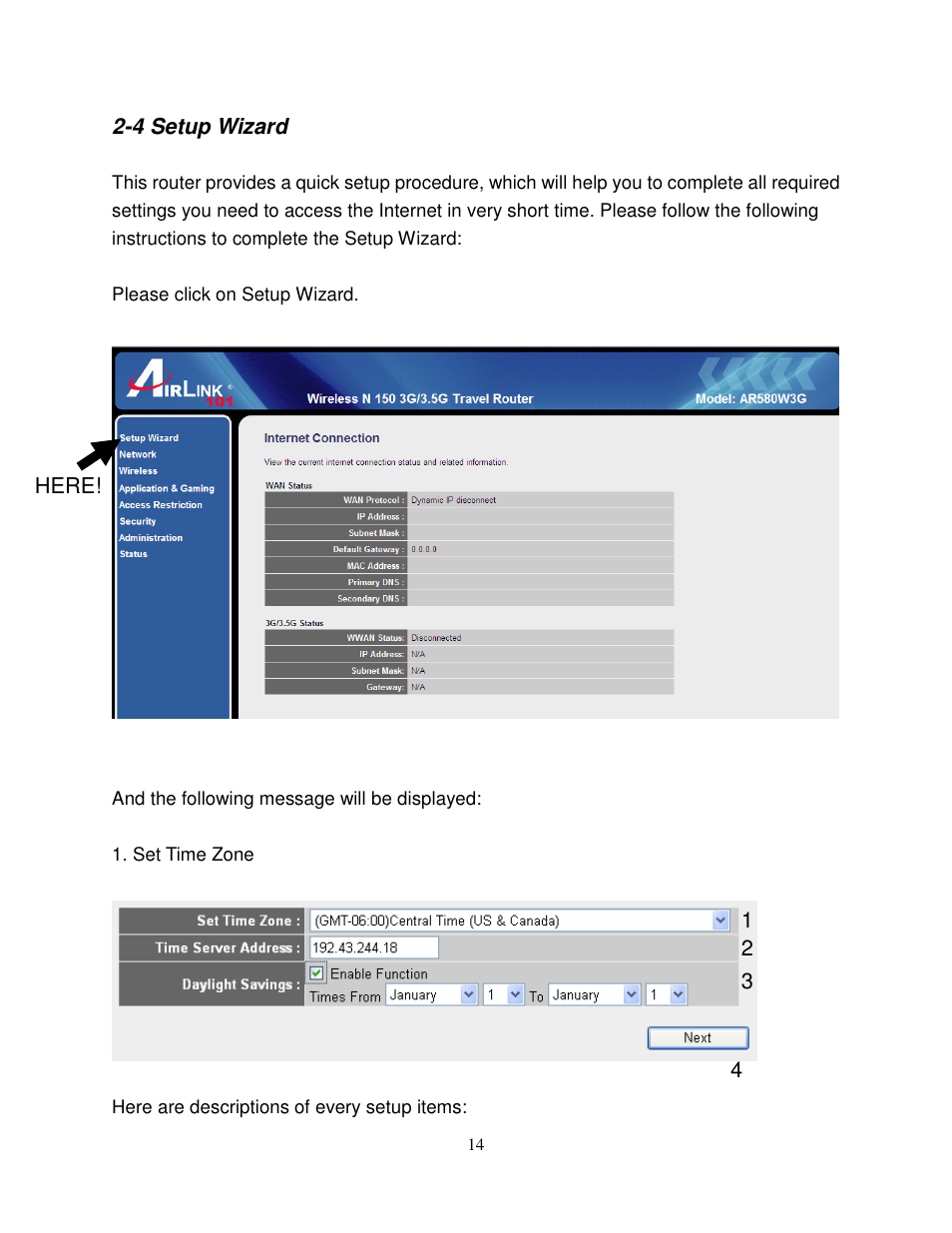 Airlink101 AR580W3G User Manual | Page 24 / 134