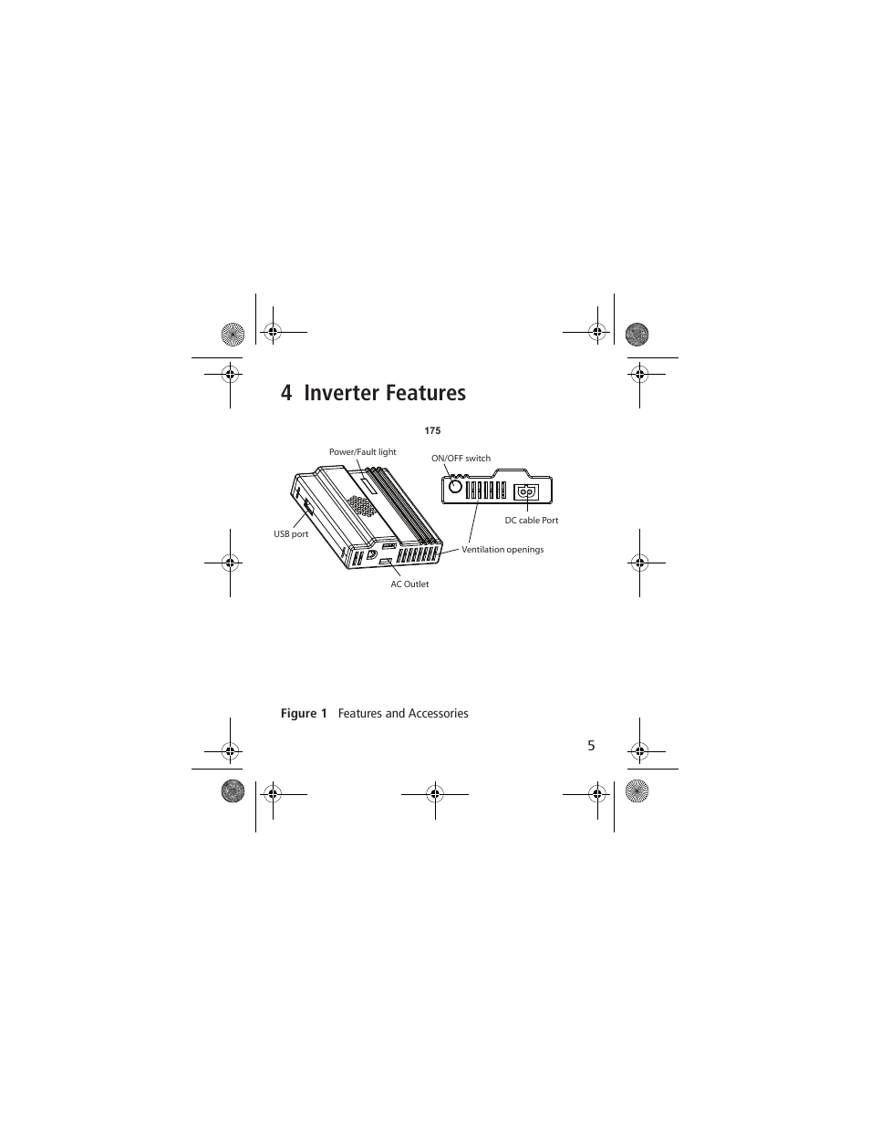 4 inverter features | Power Bright XR175-12 User Manual | Page 7 / 23